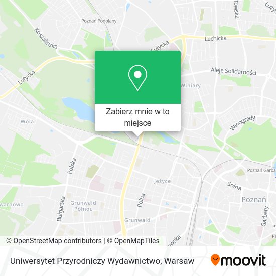 Mapa Uniwersytet Przyrodniczy Wydawnictwo