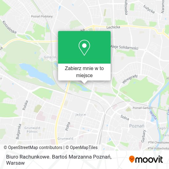 Mapa Biuro Rachunkowe. Bartoś Marzanna Poznań