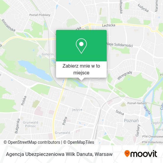 Mapa Agencja Ubezpieczeniowa Wilk Danuta