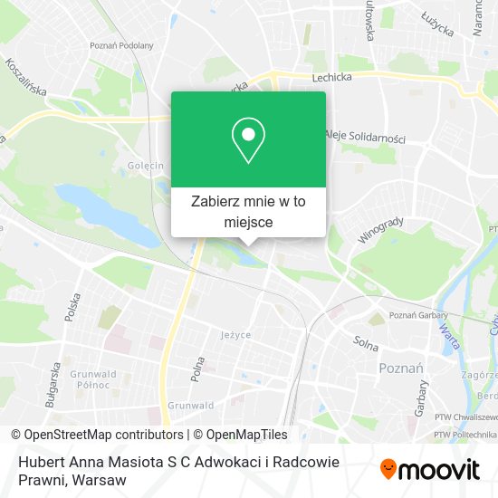 Mapa Hubert Anna Masiota S C Adwokaci i Radcowie Prawni