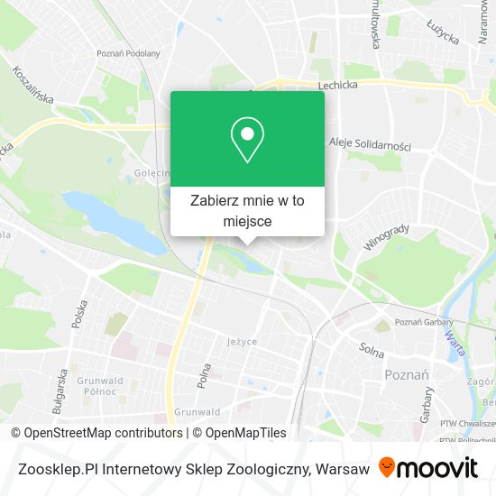 Mapa Zoosklep.Pl Internetowy Sklep Zoologiczny