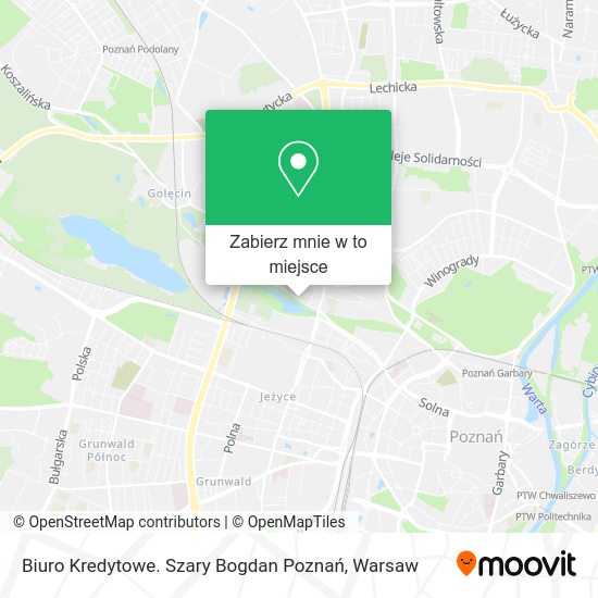 Mapa Biuro Kredytowe. Szary Bogdan Poznań