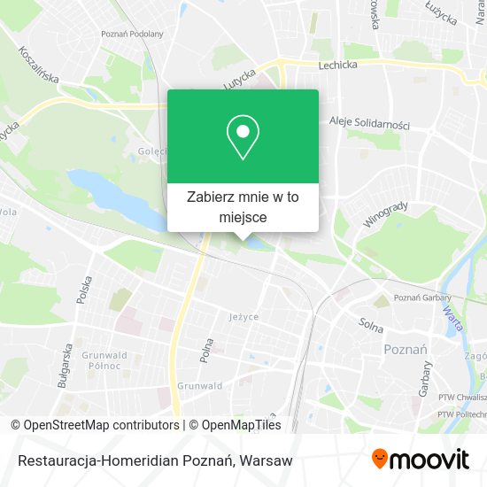 Mapa Restauracja-Homeridian Poznań