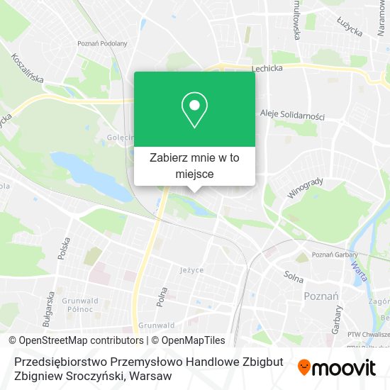 Mapa Przedsiębiorstwo Przemysłowo Handlowe Zbigbut Zbigniew Sroczyński