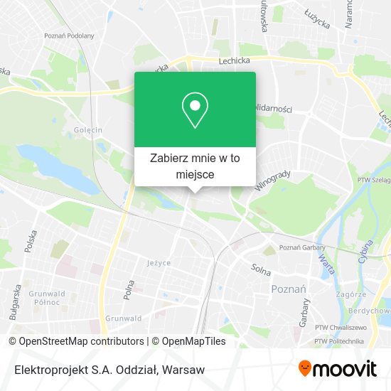 Mapa Elektroprojekt S.A. Oddział