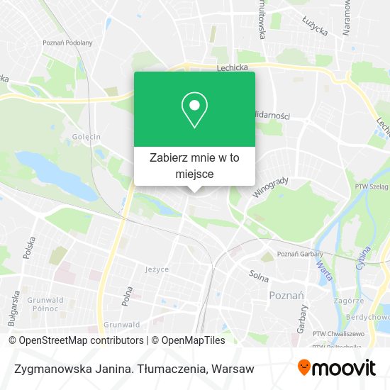 Mapa Zygmanowska Janina. Tłumaczenia