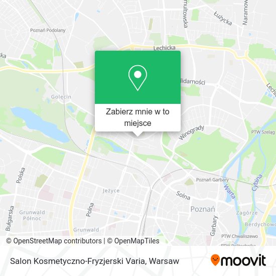 Mapa Salon Kosmetyczno-Fryzjerski Varia