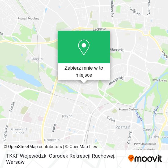 Mapa TKKF Wojewódzki Ośrodek Rekreacji Ruchowej