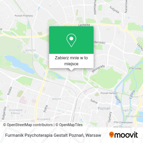 Mapa Furmanik Psychoterapia Gestalt Poznań