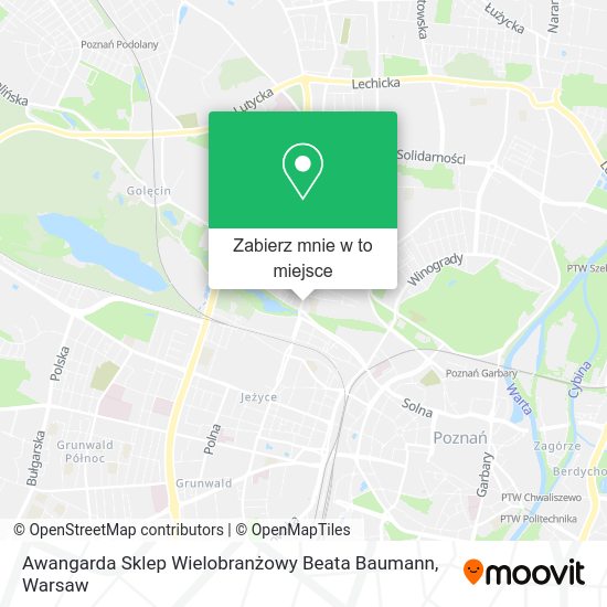 Mapa Awangarda Sklep Wielobranżowy Beata Baumann