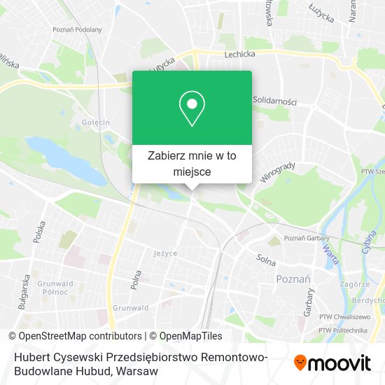 Mapa Hubert Cysewski Przedsiębiorstwo Remontowo-Budowlane Hubud