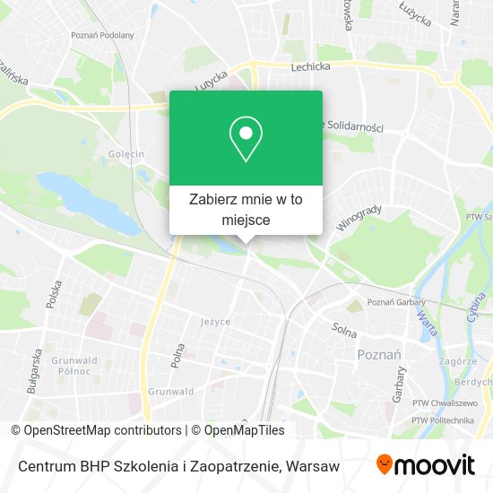 Mapa Centrum BHP Szkolenia i Zaopatrzenie