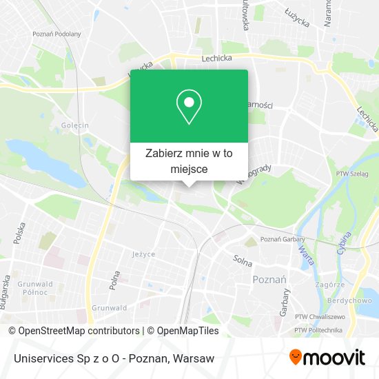 Mapa Uniservices Sp z o O - Poznan