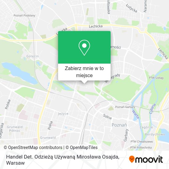 Mapa Handel Det. Odzieżą Używaną Mirosława Osajda