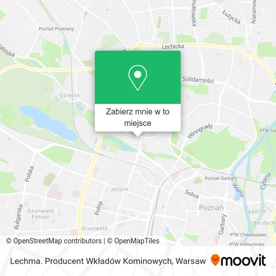 Mapa Lechma. Producent Wkładów Kominowych