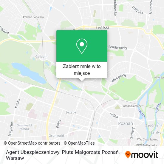 Mapa Agent Ubezpieczeniowy. Pluta Małgorzata Poznań