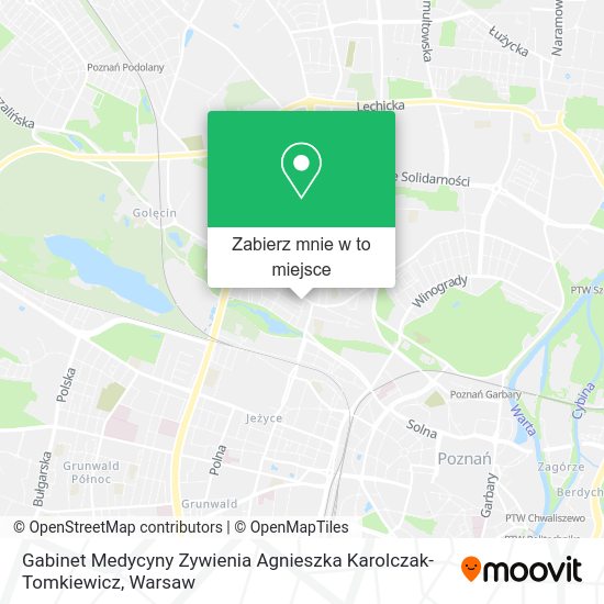 Mapa Gabinet Medycyny Zywienia Agnieszka Karolczak-Tomkiewicz