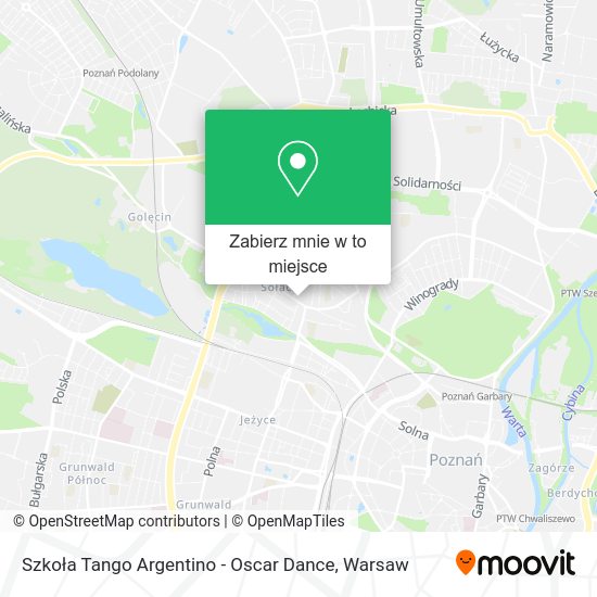 Mapa Szkoła Tango Argentino - Oscar Dance