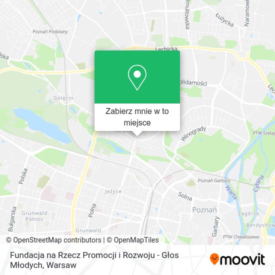 Mapa Fundacja na Rzecz Promocji i Rozwoju - Głos Młodych