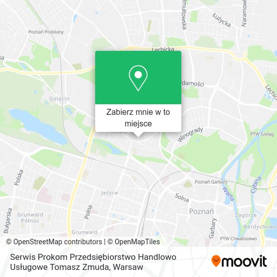 Mapa Serwis Prokom Przedsiębiorstwo Handlowo Usługowe Tomasz Zmuda