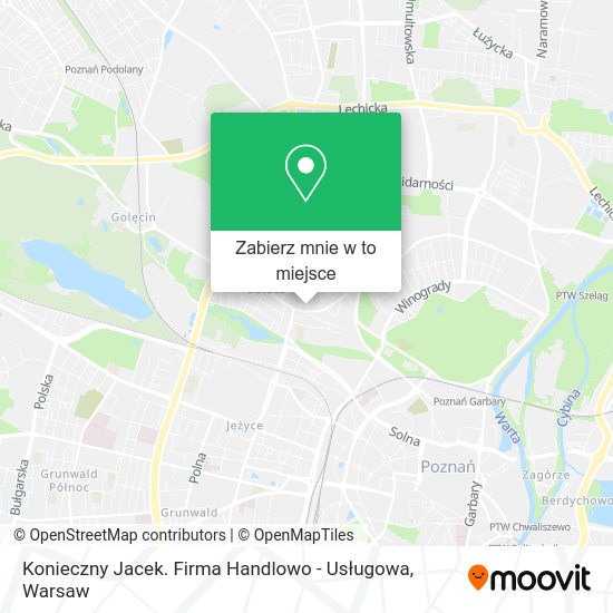 Mapa Konieczny Jacek. Firma Handlowo - Usługowa