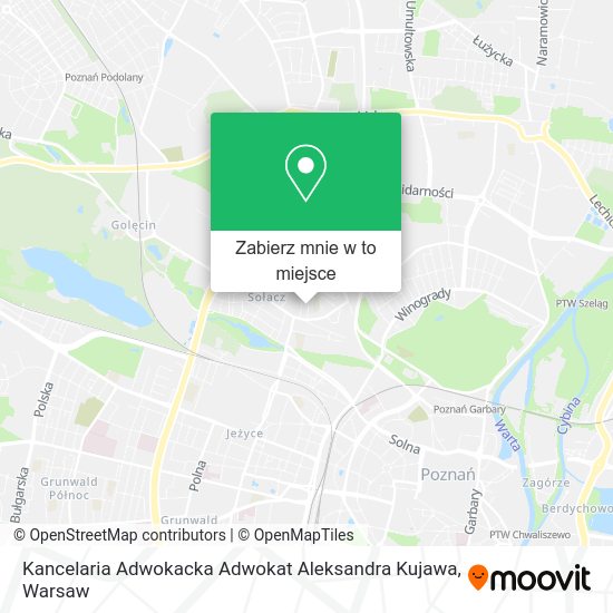 Mapa Kancelaria Adwokacka Adwokat Aleksandra Kujawa