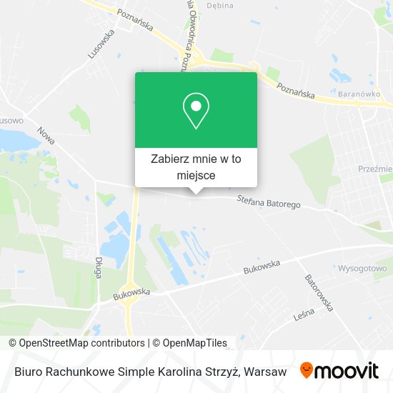 Mapa Biuro Rachunkowe Simple Karolina Strzyż