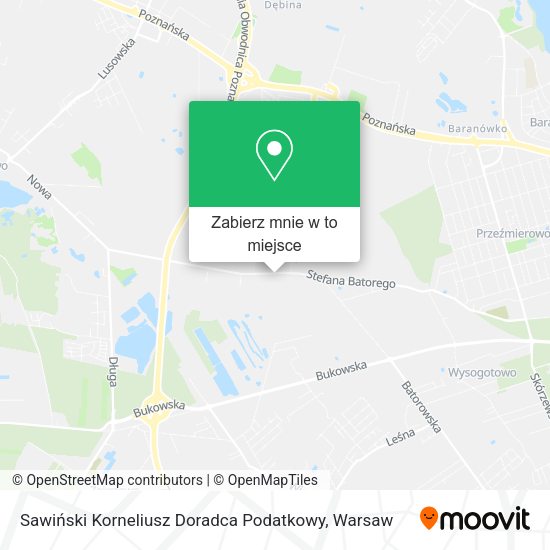 Mapa Sawiński Korneliusz Doradca Podatkowy