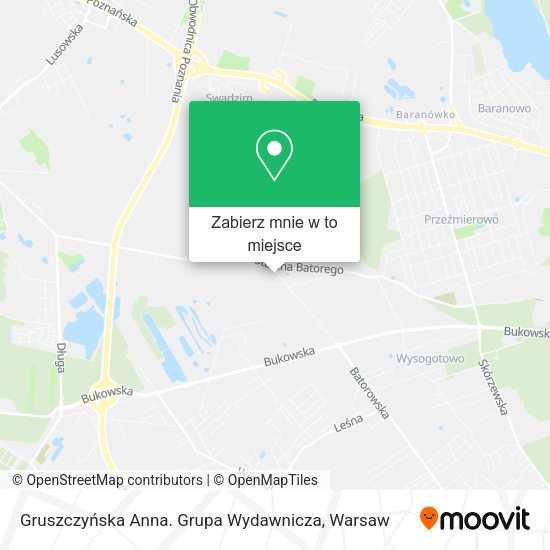 Mapa Gruszczyńska Anna. Grupa Wydawnicza