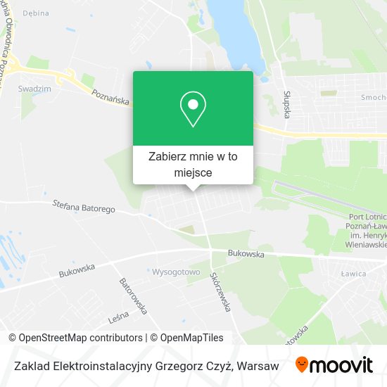 Mapa Zaklad Elektroinstalacyjny Grzegorz Czyż