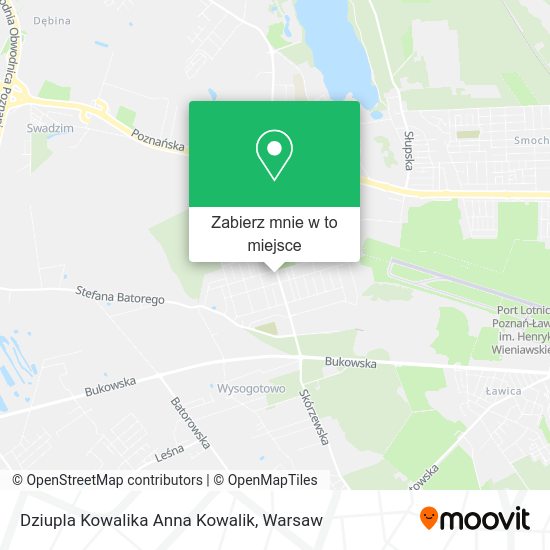 Mapa Dziupla Kowalika Anna Kowalik