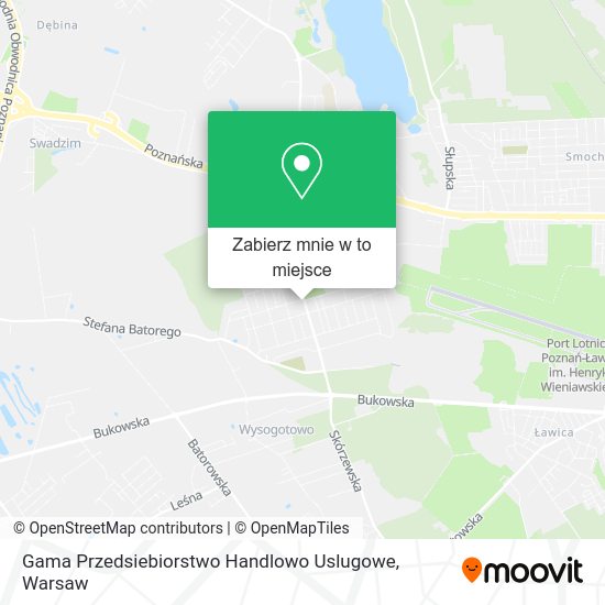 Mapa Gama Przedsiebiorstwo Handlowo Uslugowe