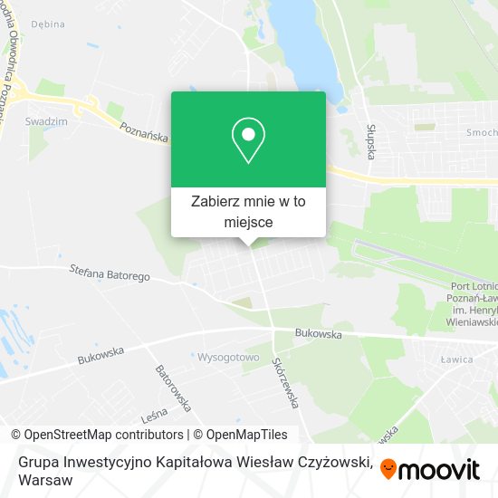 Mapa Grupa Inwestycyjno Kapitałowa Wiesław Czyżowski