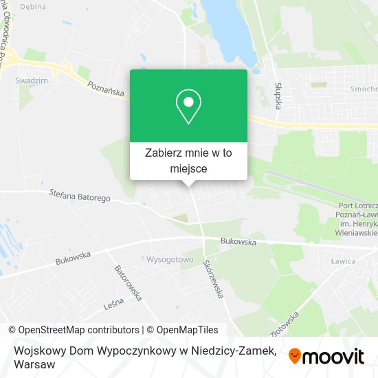 Mapa Wojskowy Dom Wypoczynkowy w Niedzicy-Zamek