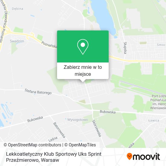 Mapa Lekkoatletyczny Klub Sportowy Uks Sprint Przeźmierowo