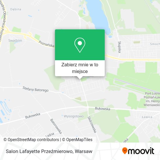 Mapa Salon Lafayette Przeźmierowo