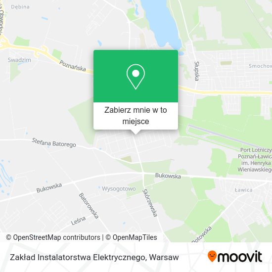 Mapa Zakład Instalatorstwa Elektrycznego