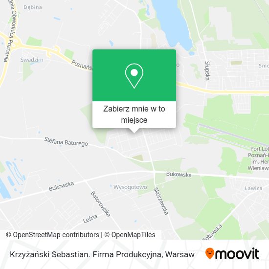 Mapa Krzyżański Sebastian. Firma Produkcyjna