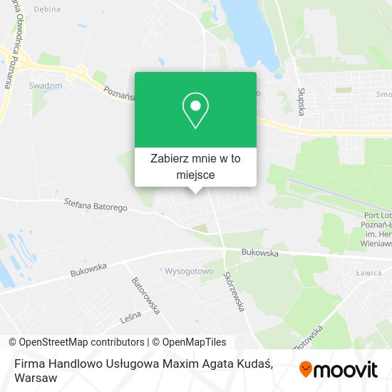 Mapa Firma Handlowo Usługowa Maxim Agata Kudaś