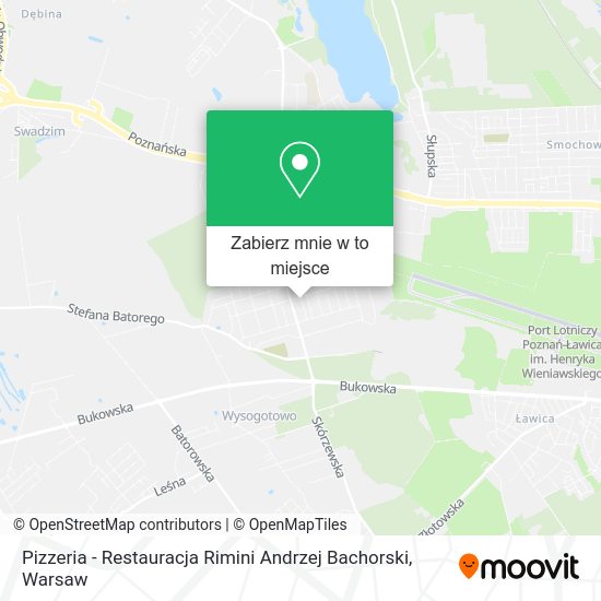 Mapa Pizzeria - Restauracja Rimini Andrzej Bachorski