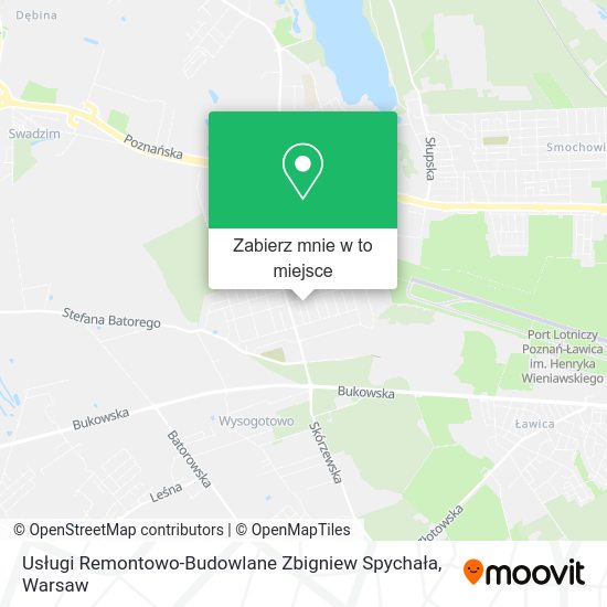 Mapa Usługi Remontowo-Budowlane Zbigniew Spychała