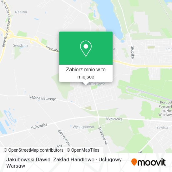 Mapa Jakubowski Dawid. Zakład Handlowo - Usługowy