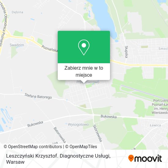 Mapa Leszczyński Krzysztof. Diagnostyczne Usługi