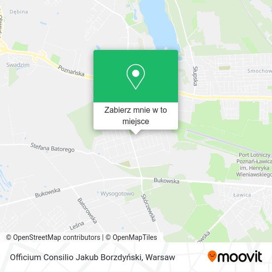 Mapa Officium Consilio Jakub Borzdyński