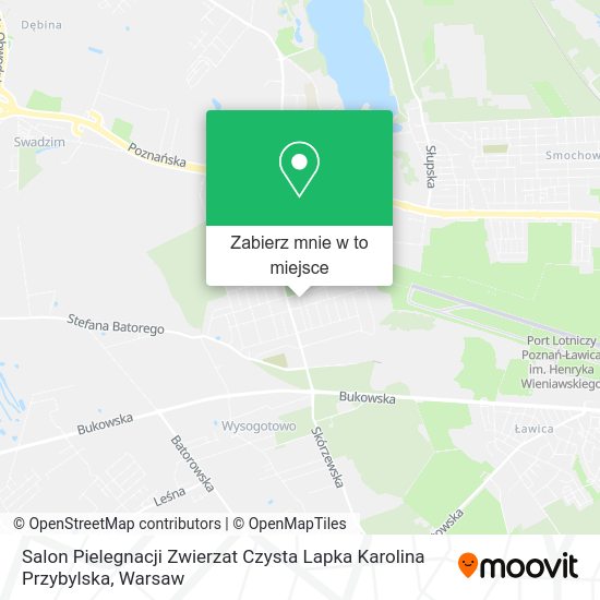 Mapa Salon Pielegnacji Zwierzat Czysta Lapka Karolina Przybylska