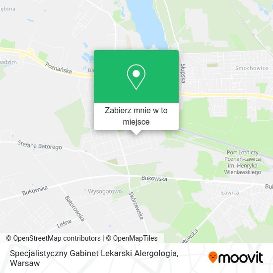 Mapa Specjalistyczny Gabinet Lekarski Alergologia