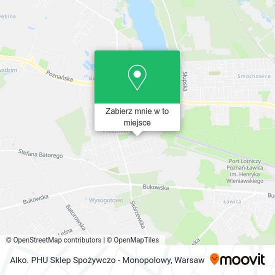 Mapa Alko. PHU Sklep Spożywczo - Monopolowy