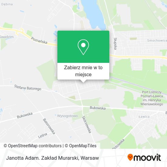 Mapa Janotta Adam. Zakład Murarski