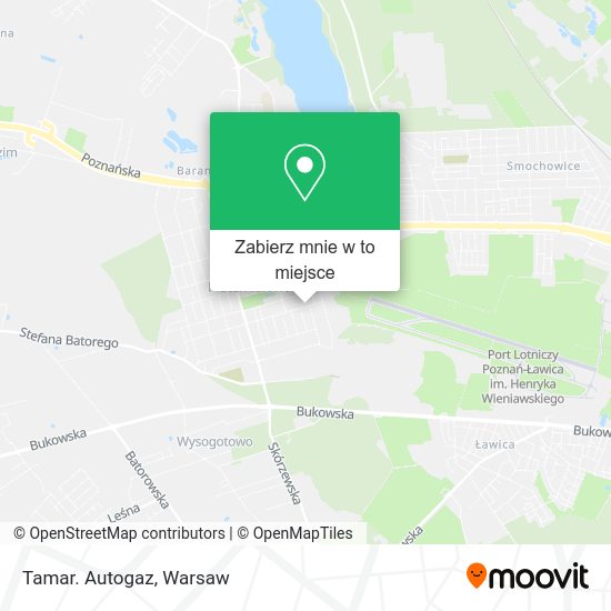 Mapa Tamar. Autogaz