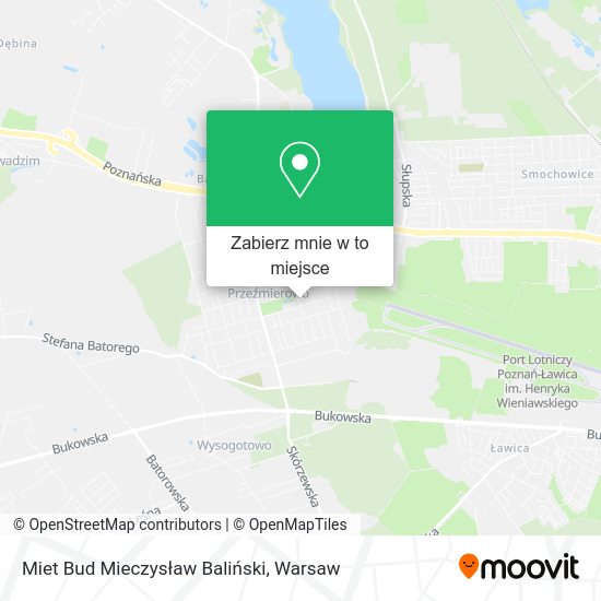 Mapa Miet Bud Mieczysław Baliński